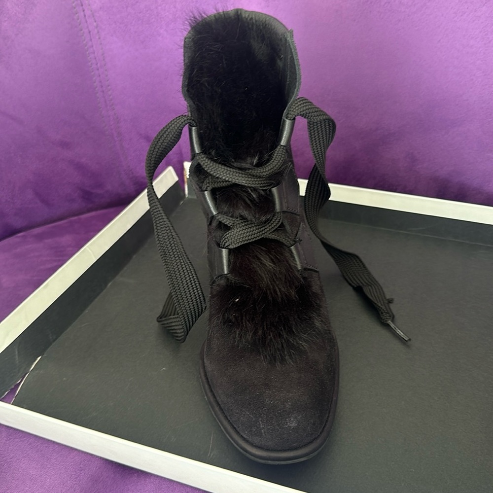Beautiful suede leather booties